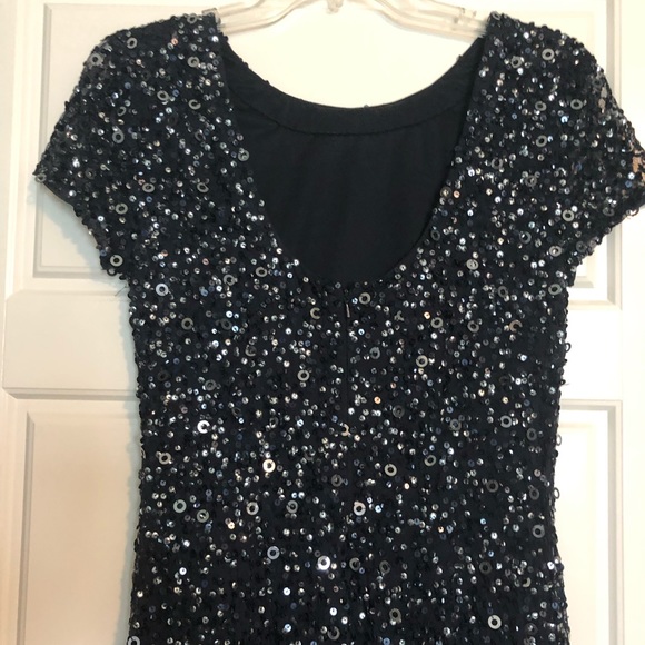 Adrianna Papell Scoop Back Sequin Gown - Picture 6 of 7